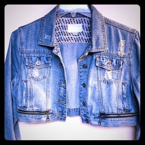 Denim Crop Jacket